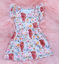 Load image into Gallery viewer, Highland Cow Dress