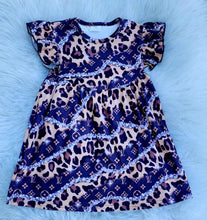Load image into Gallery viewer, Designer Girl Leopard Dress