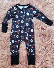 Load image into Gallery viewer, Bamboo Highland Cow Sleeper