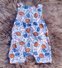 Load image into Gallery viewer, Baseball Romper