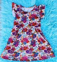 Load image into Gallery viewer, Peacock Floral Dress