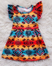 Load image into Gallery viewer, Aztec Sunset Dress