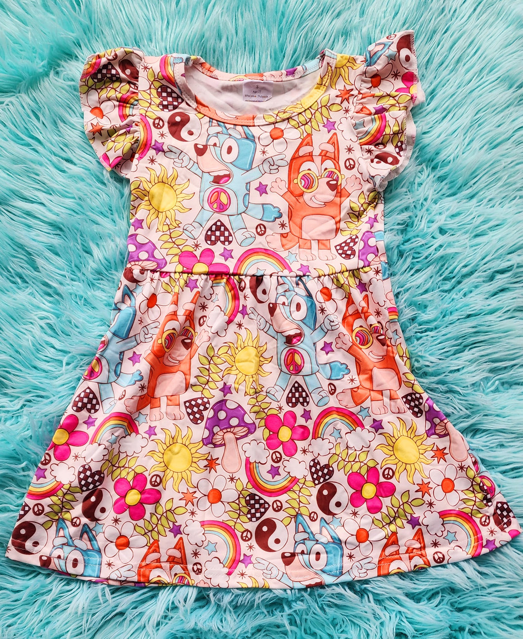 Groovy Bluey Dress 5/6 Groovy Bluey Dress 5/6