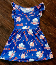 Load image into Gallery viewer, Retro Texas Rangers Dress