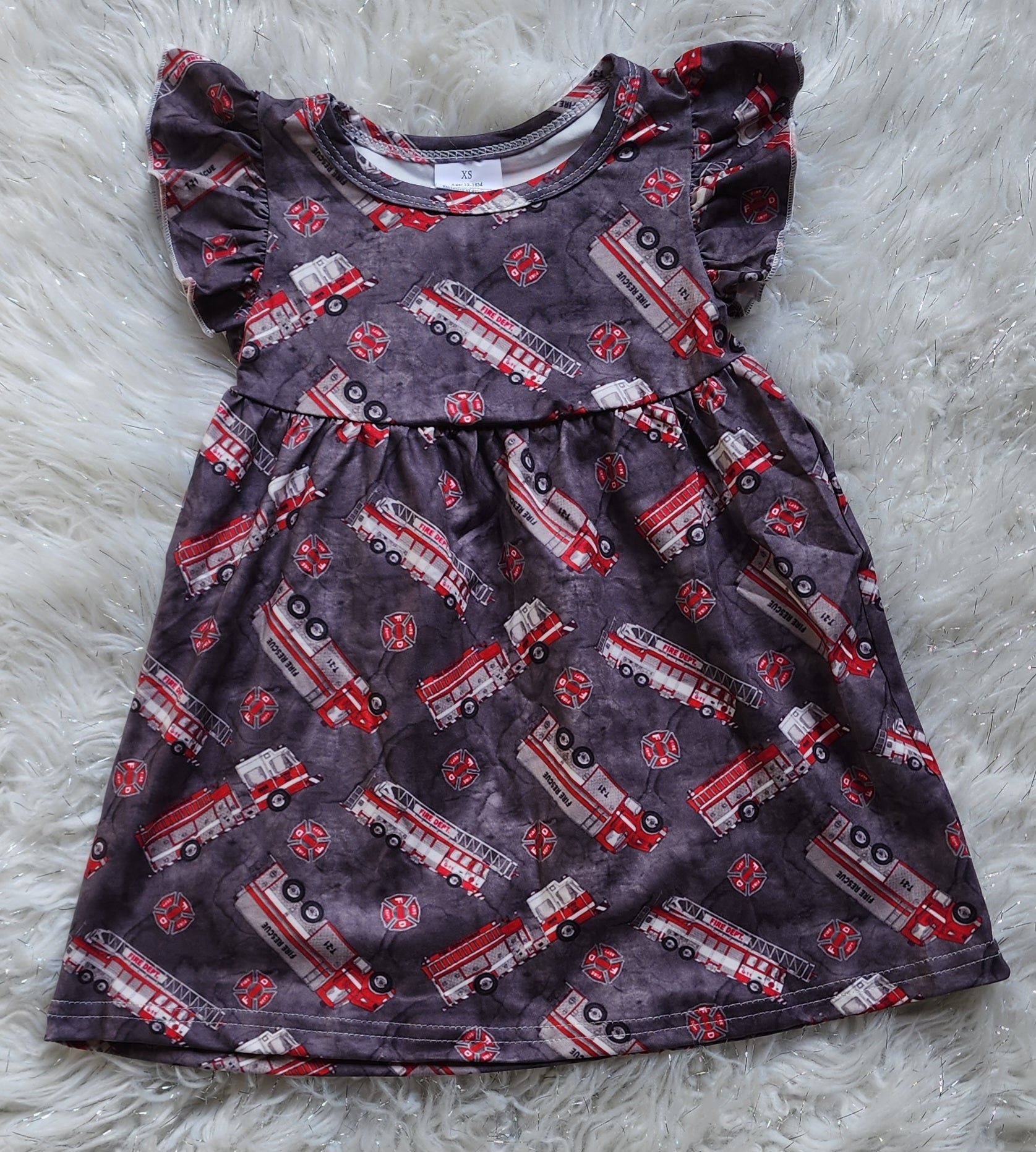 Fire Truck Dress 3T