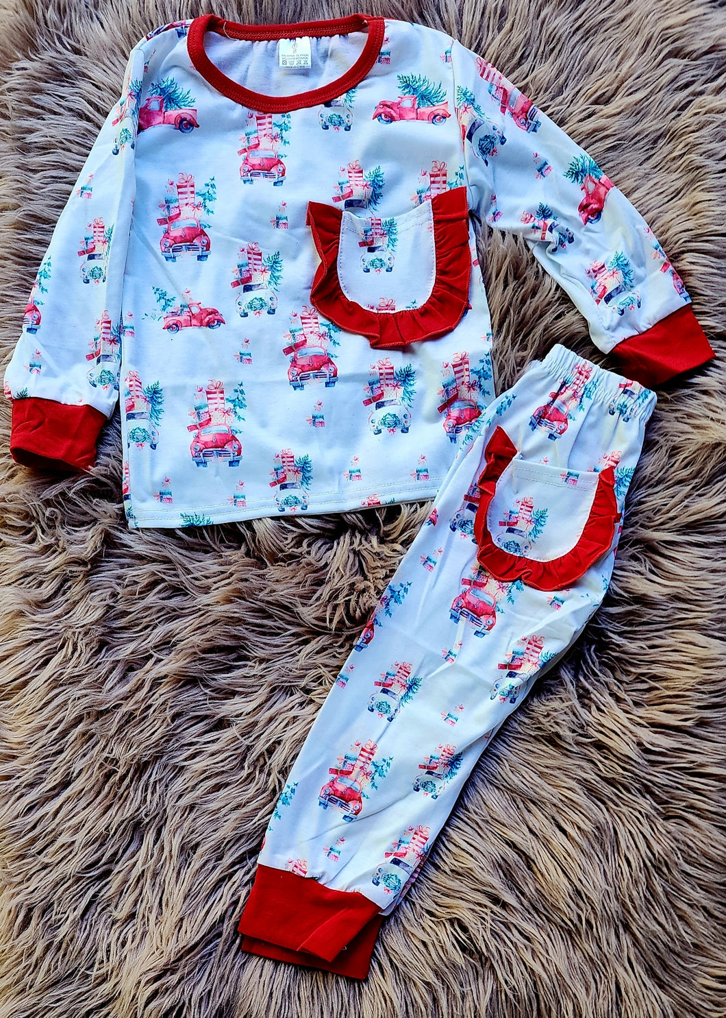 Christmas Trucks Pajama Set