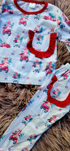 Load image into Gallery viewer, Christmas Trucks Pajama Set