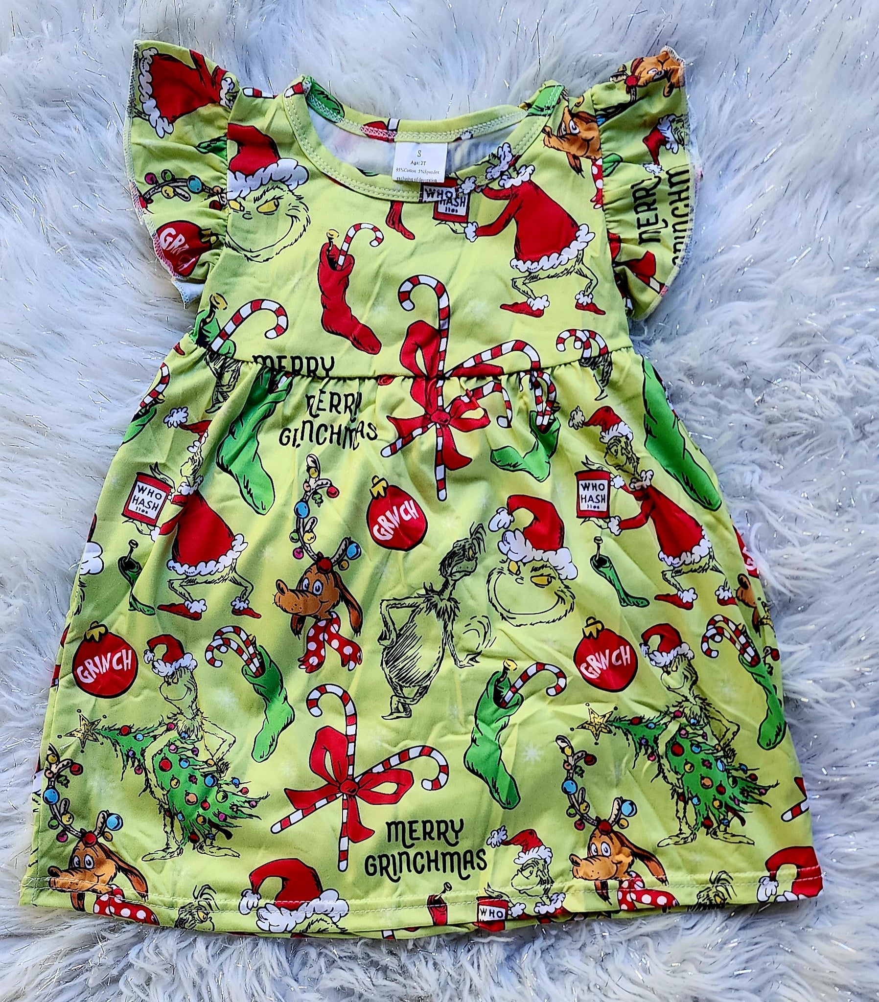 Merry Grinchmas Dress 3T Merry Grinchmas Dress 3T
