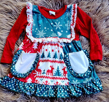 Load image into Gallery viewer, Faire Isle Christmas Dress