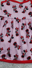 Load image into Gallery viewer, Pink Polka Dot Mouse Bow Print Girls Sundress with Adjustable Straps