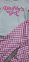 Load image into Gallery viewer, Daddy’s Girl Pink Checkered Wide Leg Pants Set for Girls