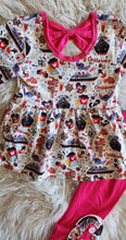 Load image into Gallery viewer, Disney Cruise Inspired Peplum &amp; Icing Legging Set - Castaway Cay Edition