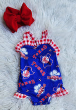 Load image into Gallery viewer, Texas Rangers Romper