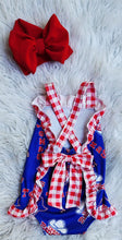 Load image into Gallery viewer, Texas Rangers Romper