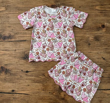 Load image into Gallery viewer, Pink Park Treats Scalloped Shorts Set