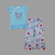 Load image into Gallery viewer, Floral Chicken Pants Set