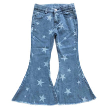 Load image into Gallery viewer, Girls Star Flare Jeans