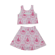 Load image into Gallery viewer, Pink Cinderella Castle Skort Set