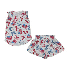 Load image into Gallery viewer, Americana Skort Shorts Set