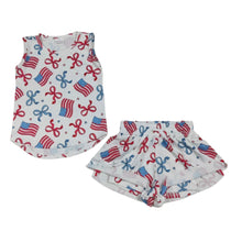 Load image into Gallery viewer, Americana Skort Shorts Set