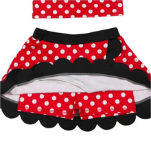 Load image into Gallery viewer, Red Polka Dot Skort Set