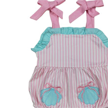 Load image into Gallery viewer, Pink Seashells Bubble Romper