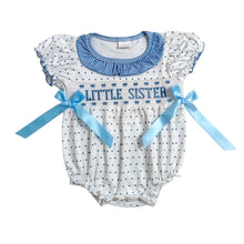 Load image into Gallery viewer, Little Sister Smocked Bubble Romper
