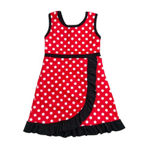 Load image into Gallery viewer, Red Polka Dot Skort Dress