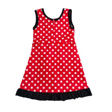 Load image into Gallery viewer, Red Polka Dot Skort Dress