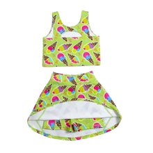 Load image into Gallery viewer, Ice Cream Skort Set