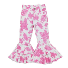 Load image into Gallery viewer, Pink Cow Print Bell Bottom Jeans