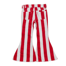 Load image into Gallery viewer, Red Stripes Flare Jeans