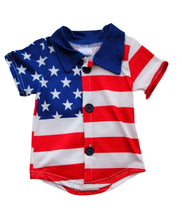 Load image into Gallery viewer, All-American Flag Boys Shirt