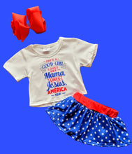 Load image into Gallery viewer, American Girl Skirted Shorts Set