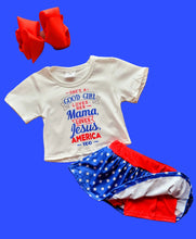 Load image into Gallery viewer, American Girl Skirted Shorts Set