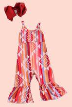 Load image into Gallery viewer, Boho Southwest Bell Bottom Romper
