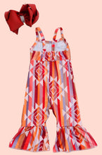 Load image into Gallery viewer, Boho Southwest Bell Bottom Romper