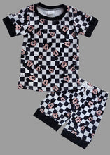 Load image into Gallery viewer, Boys Checkerboard Character Short Set | Trendy Toddler Boy Summer Outfit