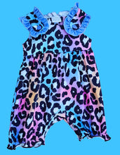 Load image into Gallery viewer, Bright Leopard Romper