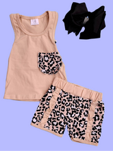 Load image into Gallery viewer, Leopard Tank Shorts Set