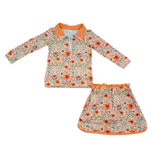 Load image into Gallery viewer, Fall Florals Skirt Shorts Set