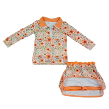 Load image into Gallery viewer, Fall Florals Skirt Shorts Set