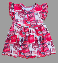 Load image into Gallery viewer, Coca-Cola Inspired Girls Dress