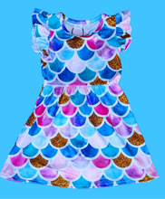 Load image into Gallery viewer, Mermaid Scales Dress