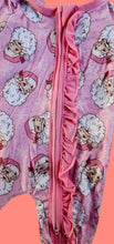 Load image into Gallery viewer, Pink Santa Ruffled Bamboo Sleeper