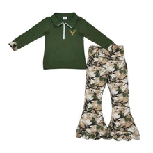 Load image into Gallery viewer, Camo Deer Flare Pants Set