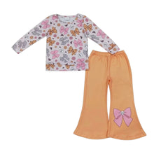 Load image into Gallery viewer, Bows &amp; Skulls Flare Pants Set
