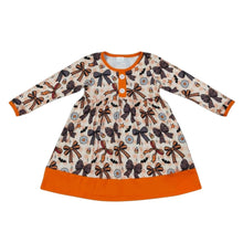 Load image into Gallery viewer, Candy Corn &amp; Bows Dress
