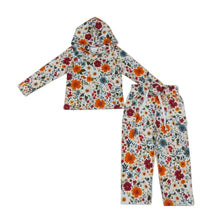 Load image into Gallery viewer, Fall Floral Wide Leg Hoodie Set