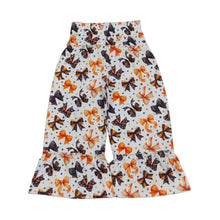 Load image into Gallery viewer, Halloween Bows Ruffle Bell Bottom Pants